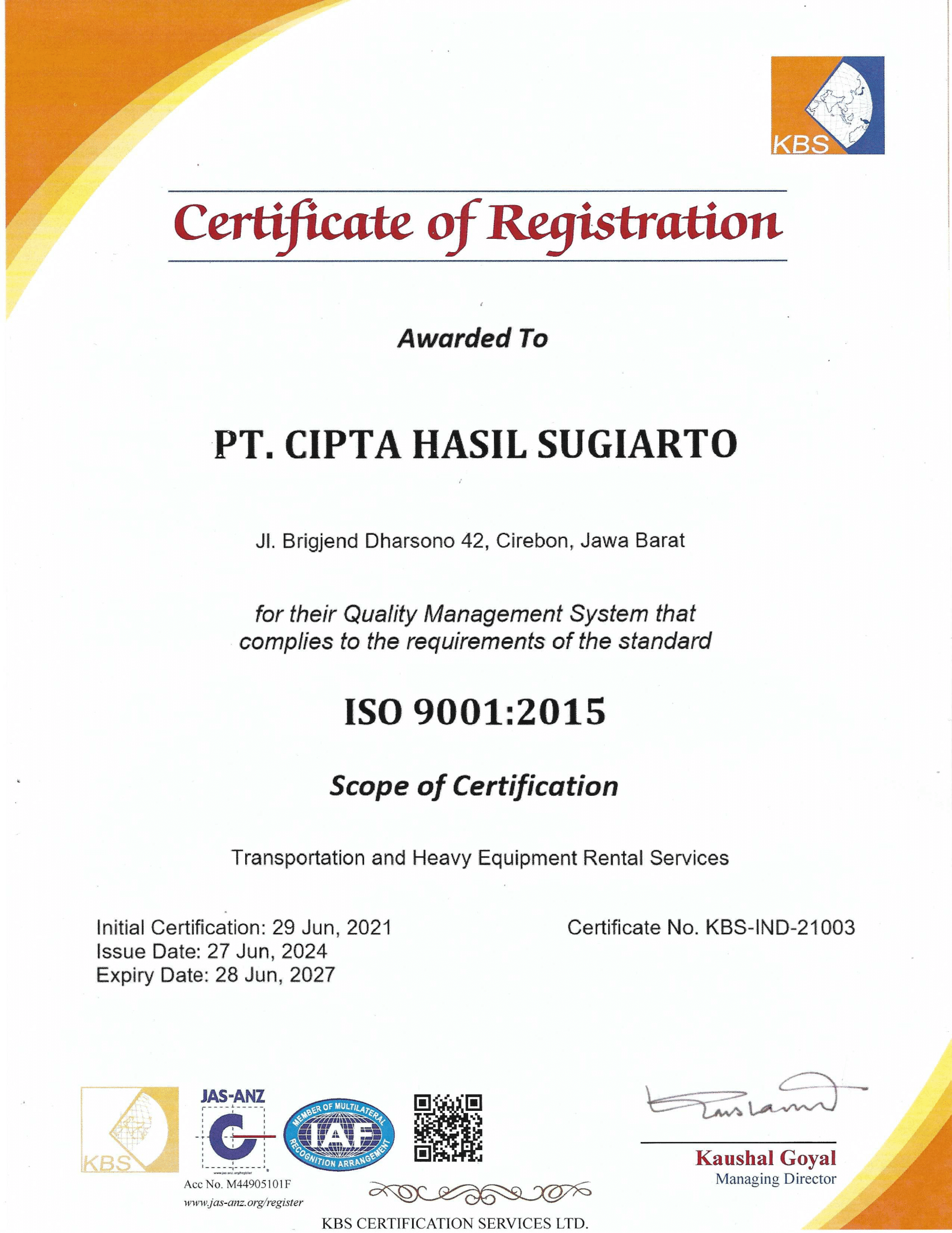 ISO 9001:2015